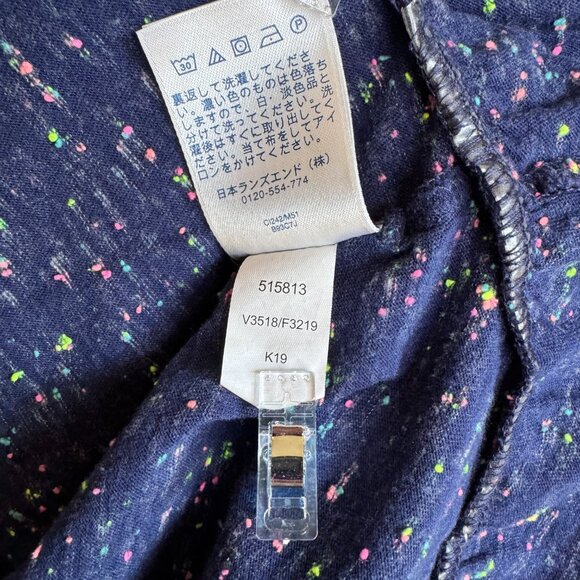 Lands End Girls Blue w/Rainbow Sprinkles Stretch Drop Tail Size 10-12 Med. - Picture 10 of 11